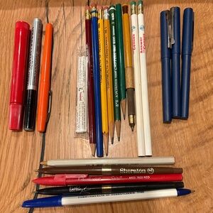 Vintage Pens Pencils Markers Assorted Stationary Lot